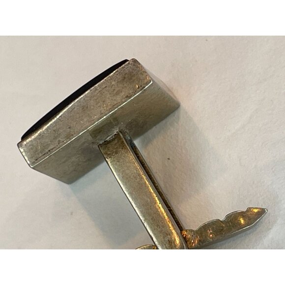 Sterling Silver & Hematite Cameo Soldier Cufflinks & Tie Clip Set - Picture 9 of 11